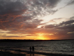 Zu zweit am Strand